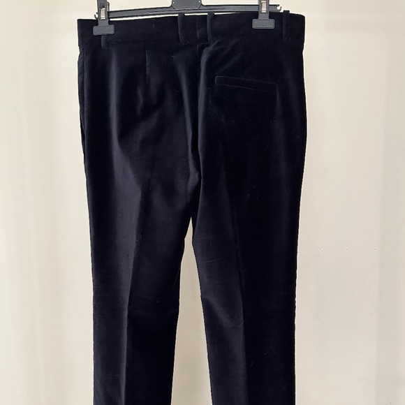 COS dark blue velvet classic pants - Picture 2 of 5